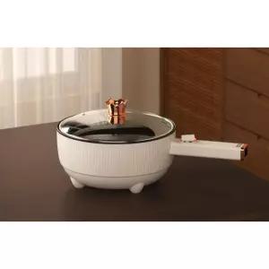 전기 냄비 쿠커 충전식 멀티 캠핑 기계식 샤브샤브 블랙