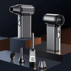 (옵션 본품)무선 차량용 에어건 청소기 초강력 미니 캠핑 에어건 송풍기 콤프레샤