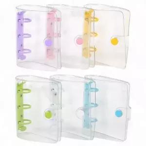 미니링바인더 투명 미니바인더 링철 케이스 카드 명함 사진 정리 휴대 파우치