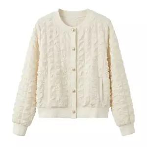 KARRA 크림링클버튼자켓_A6S0324