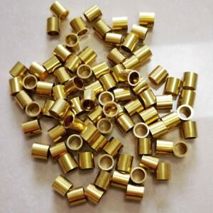 20-80pcs 황동 튜브 외경 10mm 내경 8mm 스틸 원형 파이프 내부 구멍 벽 두께 크기 10x8x10mm