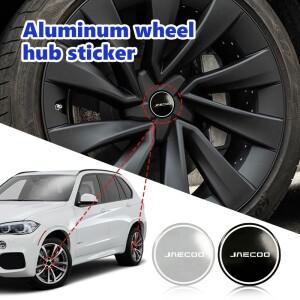 JAECOO J7 J8 Omoda C9 AWD용 호환 4개 56mm 알루미늄 자동차 차량용 호환 휠 허브 센터 캡 스티커
