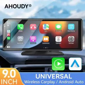 AHOUDY 9인치 차량용 라디오 멀티미디어 비디오 플레이어 휴대용 무선 카플레이 안드로이드 오토 GPS