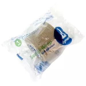 다이나렉스 센시 랩 자가 접착 붕대 2인치 x 5야드 황갈색 라텍스 컬러 탄성 응집 운동 테이프 타투 그립