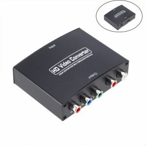HDMI-컴포넌트 컨버터 HDMI-YPbPr 5RCA RGB + R/L V1.4 오디오 출력 지원 MacBook Blu-Ray DVD 호환)