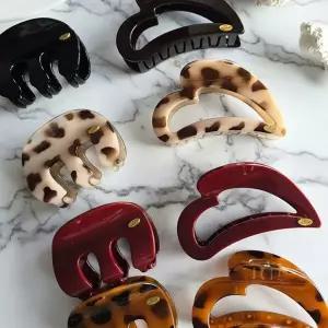 |CCA85EE|여성용 호마이카 마블 하트 헤어 집게핀