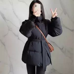 |CCJ6E2F|여성용 겨울 필수 아이템 따뜻한 벨트 숏패딩