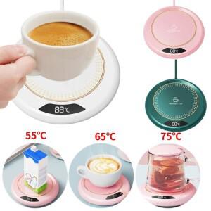 USB 컵 워머 커피 머그 가열 코스터 3단계 온도 조절 가능 핫 플레이트 우유 차 물 패드 히터