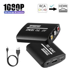 PS2/PS3/Xbox One/WII/N64 게임 콘솔용 HD 1080P AV/RCA-HDMI 호환 어댑터 변환기 USB 케이블 액세서리