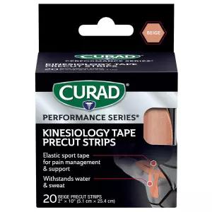 큐라드 퍼포먼스 시리즈 언맨 운동학 테이프 관리 기술 땀과 방수 운동 관절과 근육을 위한 압박 지원