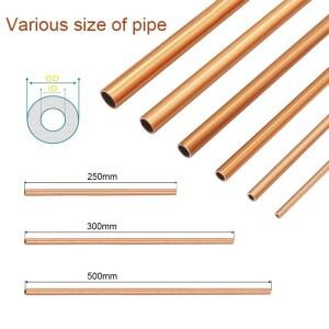 원형 메탈 파이프 튜빙 나노 레드 구리 튜브 길이 100mm ~ 500mm OD 2 18mm ID 1 개