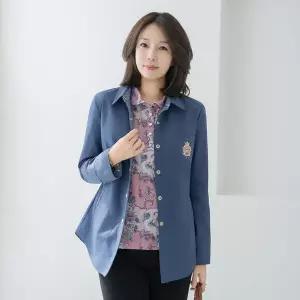 엄마옷 마담4060 자켓 중년여성 데일리 스냅버튼와펜 -YJK2603035-