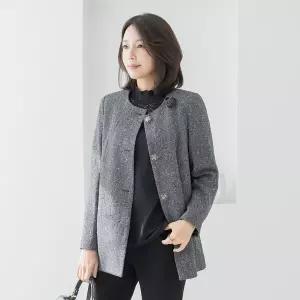 엄마옷 마담4060 자켓 중년여성 데일리 [클래씨마담]윤슬보카노카라 -YJK2603034-