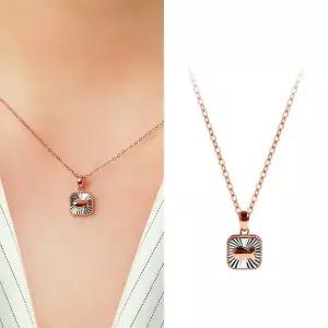 [골드앤] 14K 럭키 피쉬 목걸이 [스퀘어]