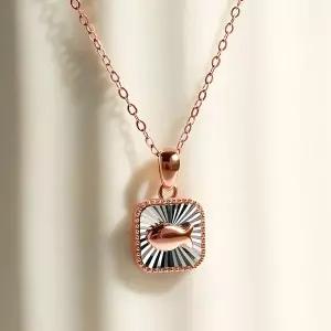 [골드앤] 18K 럭키 피쉬 목걸이 [스퀘어]