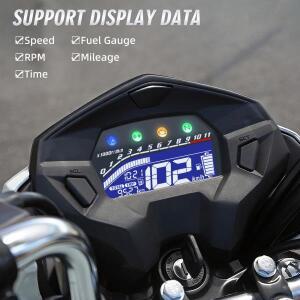 혼다 타이탄 CG160 바이크 오토바이 대시보드용 호환 다기능 디지털 LCD 계기판 타코미터