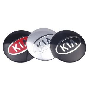 4피스 56/60mm 자동차 차량용 호환 휠 센터 허브 캡 로고 커버 카바 기아 스포티지 리오3 쏘울 피칸토 EV6