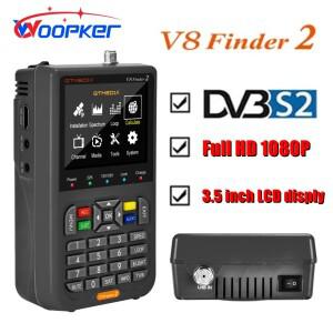 [호환품]Woopker V8 Finder2 DVB-S2 1080P 위성 파인더 디지털 FTA DVB-S/S2/S2X 신호 감지기 수신기 Sat