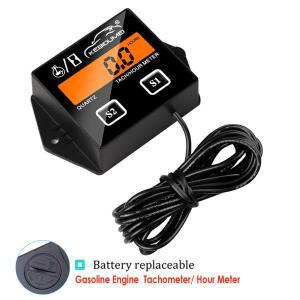 LCD 디지털 타크 시간 계량기 타코미터 선외 모터 잔디 예초기 모토크로스 바이크 오토바이 해양 전기톱 배
