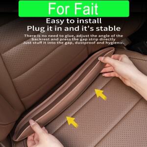 플러그인 카시트 틈새 채우개 탄성 EVA 차단 스트립 블로커 페이트 500 아바스용 낙하 방지