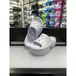 [보리보리/크록스]MARIO크록스 스톰프 슬라이드 209346-5AF 스카이블루 하늘색