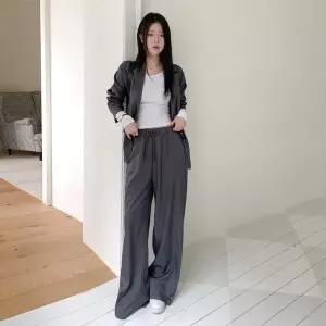 [하프클럽/옷자락]여성 오버사이즈 와이드 투피스 테일러드 자켓