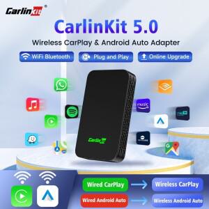 CarlinKit 5.0 2air 무선 카플레이 어댑터 Android 자동 스마트 호환 박스 2 in 1 For Volvo 호환 Benz Aud