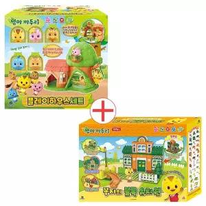 [보리보리/토이마스터]엄마까투리 플레이하우스 피규어 세트+ 꽁지의 블록유치원