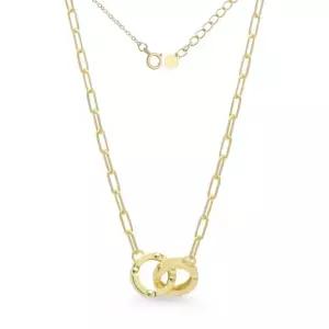 베라토 18K 트윈 링 클립 체인 목걸이