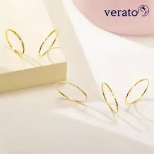 베라토 24K 순금 컷팅 실반지 0.38g 1+1