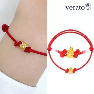 베라토 24K 순금 금 거북이 매듭팔찌