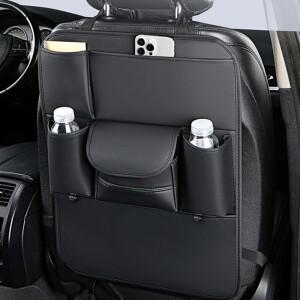대용량의  스타일의 카시트 등받이 수납 가방 블랙 다기능 자동차 차량용 호환 티슈 박스