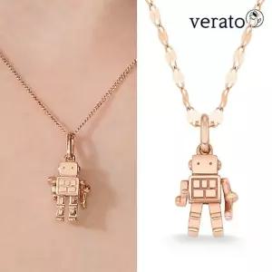베라토 14K 골드 레고 로봇 목걸이