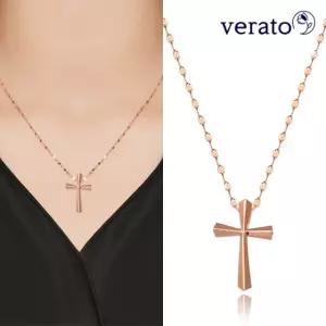 베라토 14K 십자가 목걸이