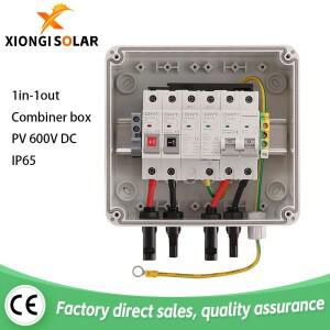 태양광 PV 컴바이너 박스 번개 보호 미니 DC 퓨즈 MCB SPD 방수 IP65 케이스 600V 1 입력 출력
