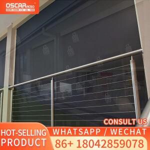 모터식 방수 지퍼 트랙 셔터 및 롤러 블라인드 파티오 발코니 정원용 롤링 적합