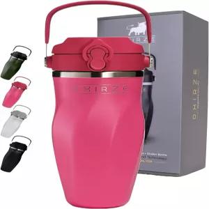 단백질 혼합을 위한 옥시레즈 셰이커 병 ？ 더블 월 스테인리스 스틸 쉐이크 워터 스무디 칵테일 누수 방지