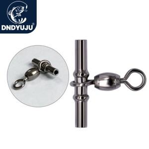 DNDYUJU 10pcs 회전 슬리브 3 방향 낚시 크레인 크로스 라인 Connetor 바닷물 터미널
