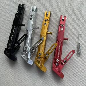 CNC 바이크 오토바이 조절 가능 측면 주차 발 지지대 알루미늄 스틸 킥스탠드 스쿠터 전기 더트 피트 바이