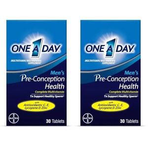 한 정자를 지원하는 하루 남성용 전 종합 C E 셀레늄 아연 라이코펜 보충제 30 카운트 2팩