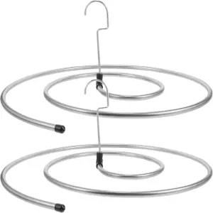 카빌록 나선형 세탁 건조대 세트 스테인리스 스틸 공간 절약 옷걸이 침대 시트 담요 목욕 타월 실내용