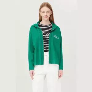 [베네통](대구신세계)백 리본 자카드 후드 집업 가디건 (BAKC13541)