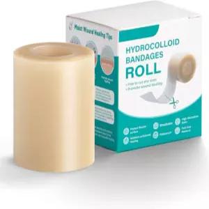 블리스터 및 스킨 케어용 리홈스트 하이드로콜로이드 롤 방수 자가 접착 붕대 테이프 초흡수성 유연 컷 투