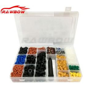 1Box 연료 인젝터 재건 키트 O 링 핀틀 캡 Micro Filte Repair Tool For Universal 보쉬 호환 호환 Smart