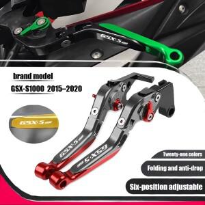 GSX S1000 바이크 오토바이 클러치 레버 - 접이식 확장형 핸들 CNC 조정 가능 브레이크 그립 커버