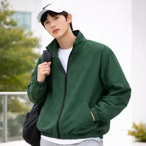 [보슈아]커플룩 남성 시어서커 바람막이 여름 쿨 집업 자켓 경량 루즈핏 빅사이즈 sado 1021M