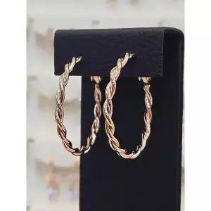 [볼라레] 세이브존03 볼라레 3.5cm꽈배기 은침 링귀걸이 2color AQSSS1919A (S47539823)