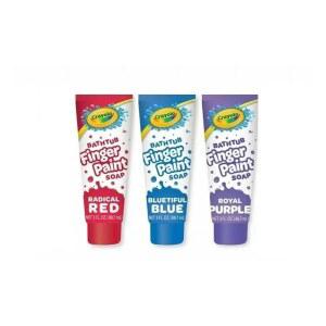 크레욜라 욕조 3색 핑거페인트 레드 블루티풀 퍼플 라디칼 버라이어티 로얄 블루 튜브 3온스