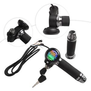 자전거 핸들바 디스플레이 스로틀 속도 제어 운전 회전 계기판 LCD 화면