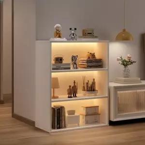 피규어장식장 인형진열장 아크릴쇼케이스 우드선반 엔틱 거실 원목 투명 수납장